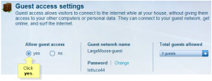 manage the guest acounnt