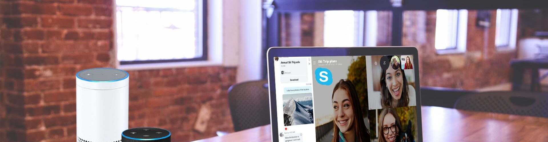 skype echo dot